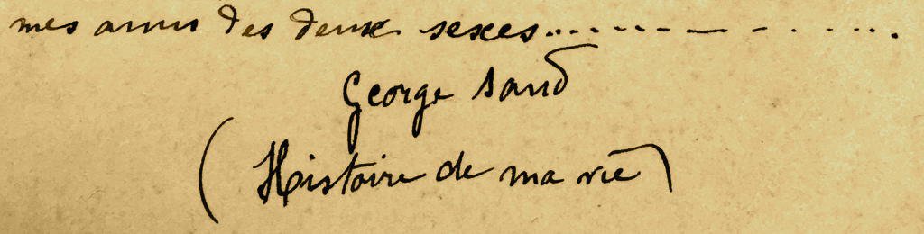 lettre george sand alfred de musset